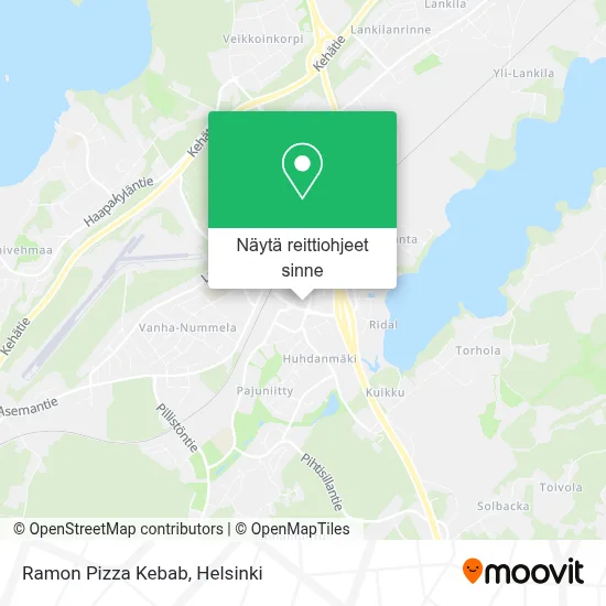 Ramon Pizza Kebab kartta