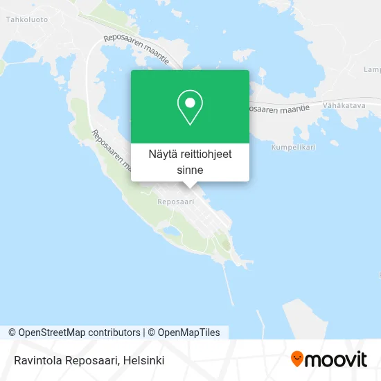 Ravintola Reposaari kartta