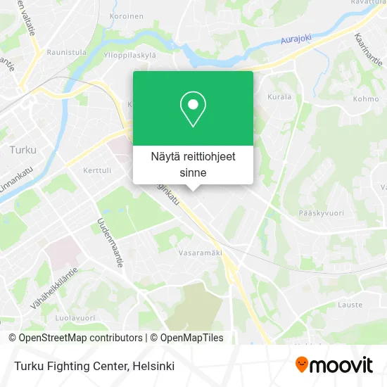 Turku Fighting Center kartta