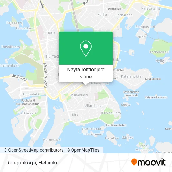 Rangunkorpi kartta