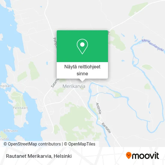 Rautanet Merikarvia kartta