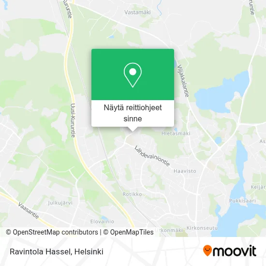 Ravintola Hassel kartta