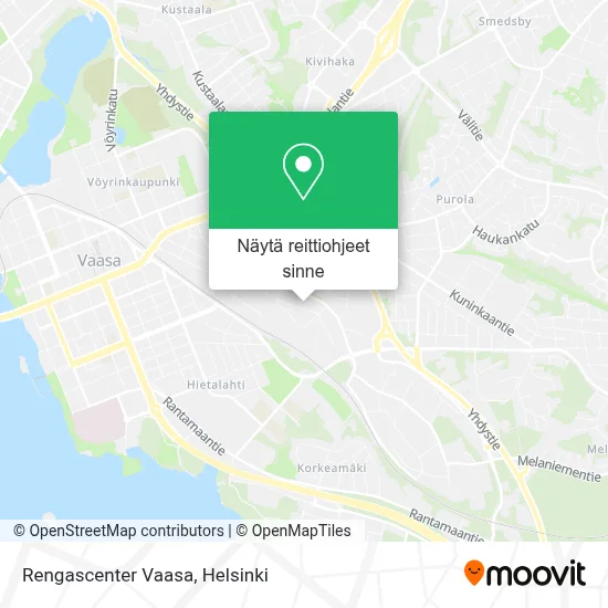 Rengascenter Vaasa kartta