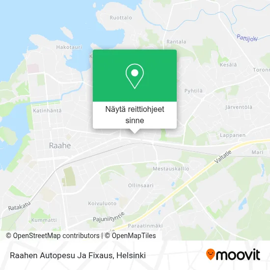 Raahen Autopesu Ja Fixaus kartta