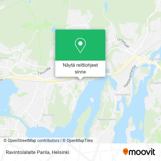 Ravintolalaite Parila kartta