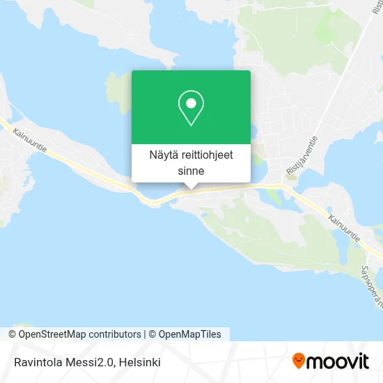 Ravintola Messi2.0 kartta