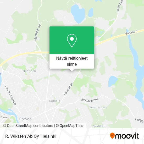 R. Wiksten Ab Oy kartta