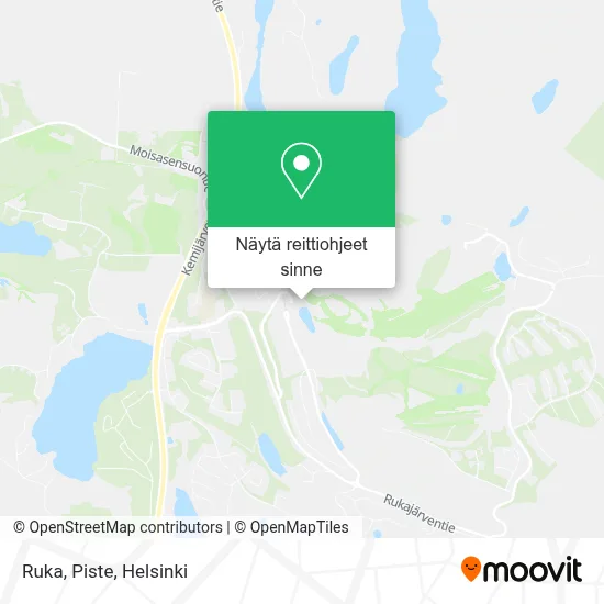 Ruka, Piste kartta