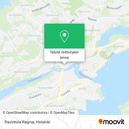 Ravintola Ragnar kartta