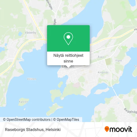 Raseborgs Stadshus kartta