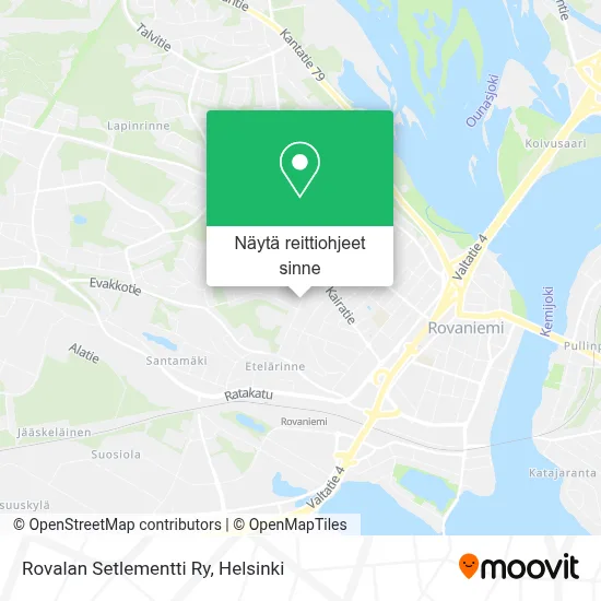 Rovalan Setlementti Ry kartta