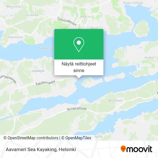 Aavameri Sea Kayaking kartta