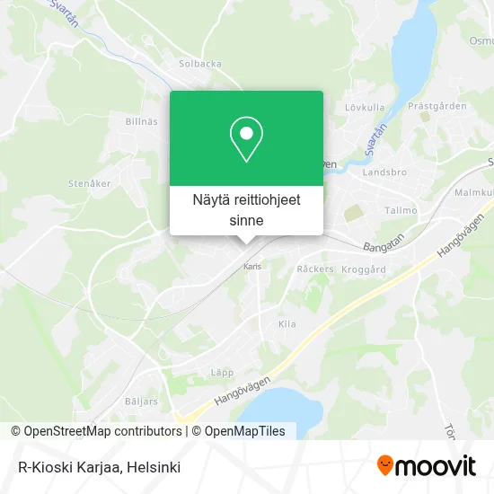 R-Kioski Karjaa kartta