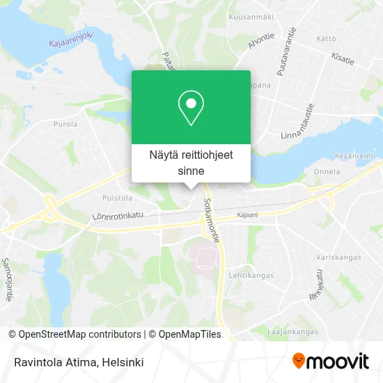 Ravintola Atima kartta