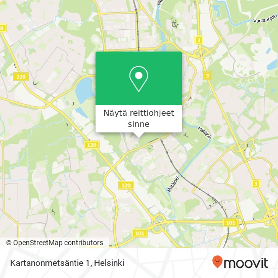 Kartanonmetsäntie 1 kartta