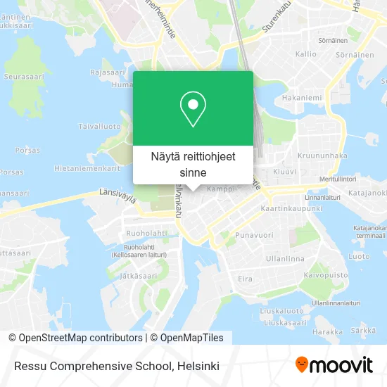 Ressu Comprehensive School kartta