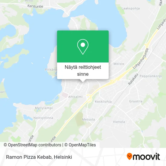 Ramon Pizza Kebab kartta