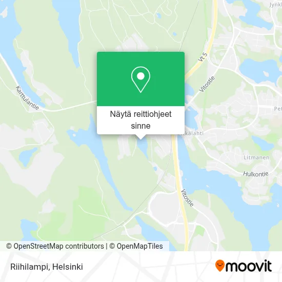 Riihilampi kartta