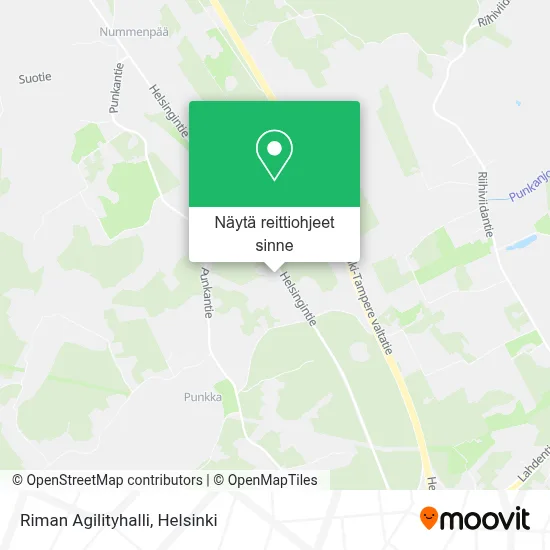 Riman Agilityhalli kartta