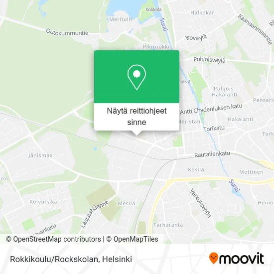 Rokkikoulu/Rockskolan kartta
