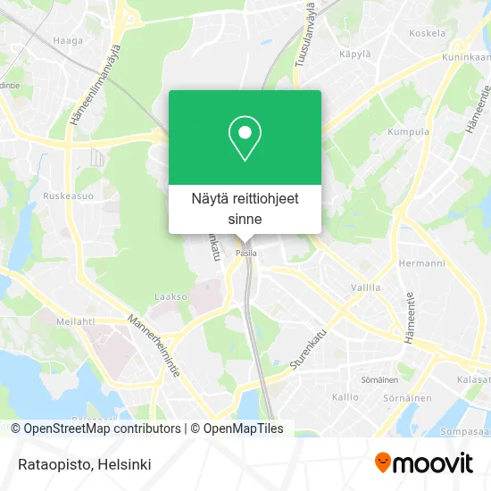 Rataopisto kartta