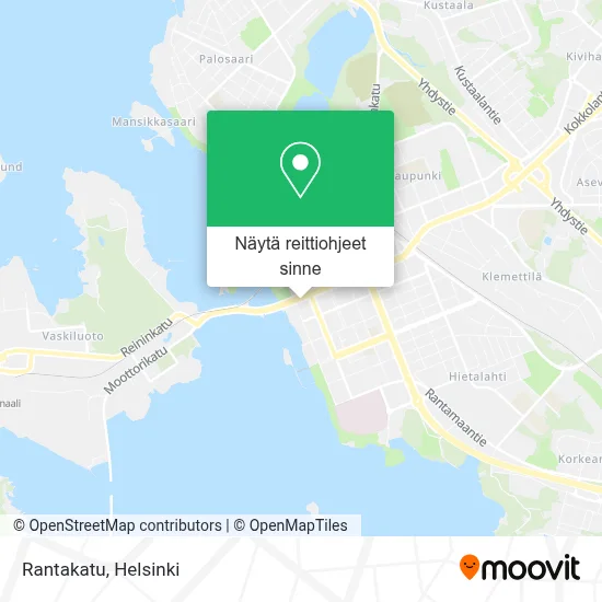 Rantakatu kartta
