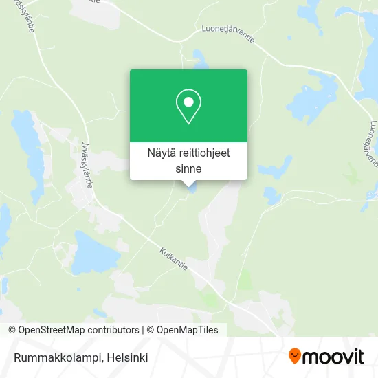 Rummakkolampi kartta