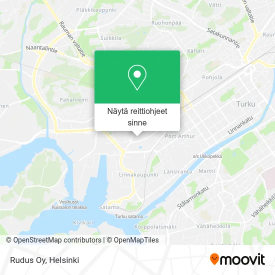 Rudus Oy kartta