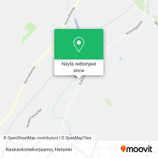 Raskaskonekorjaamo kartta