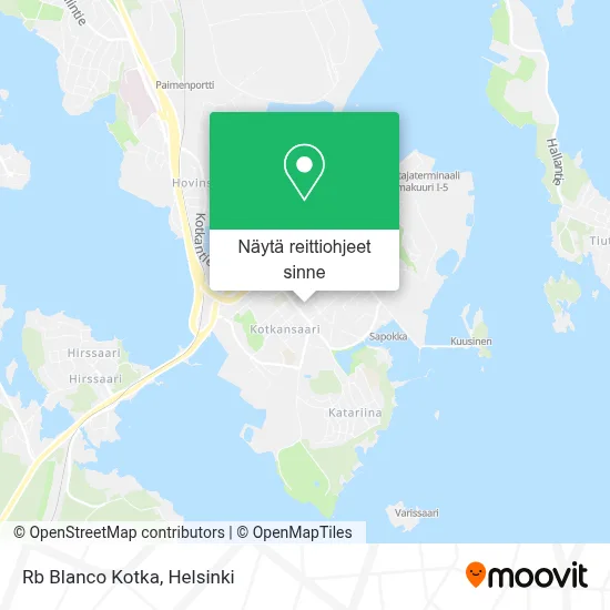 Rb Blanco Kotka kartta