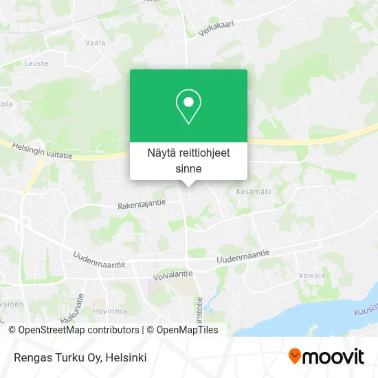 Rengas Turku Oy kartta