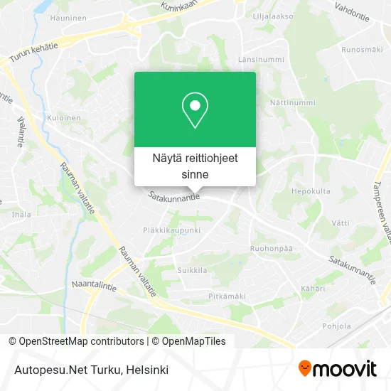 Autopesu.Net Turku kartta