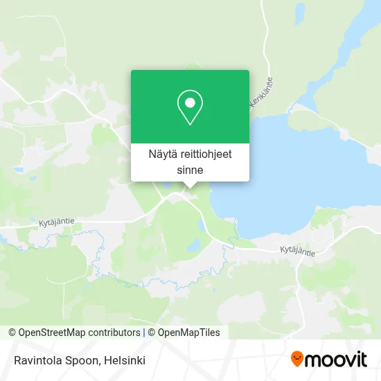 Ravintola Spoon kartta