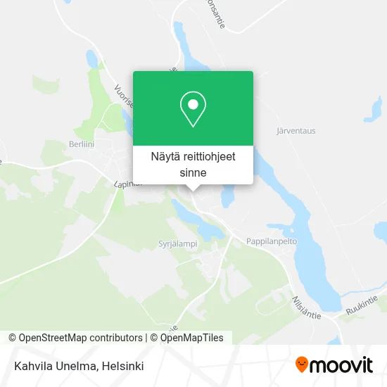 Kahvila Unelma kartta