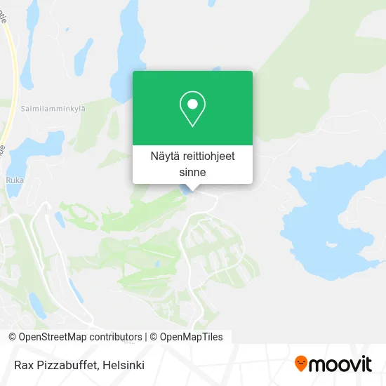 Rax Pizzabuffet kartta
