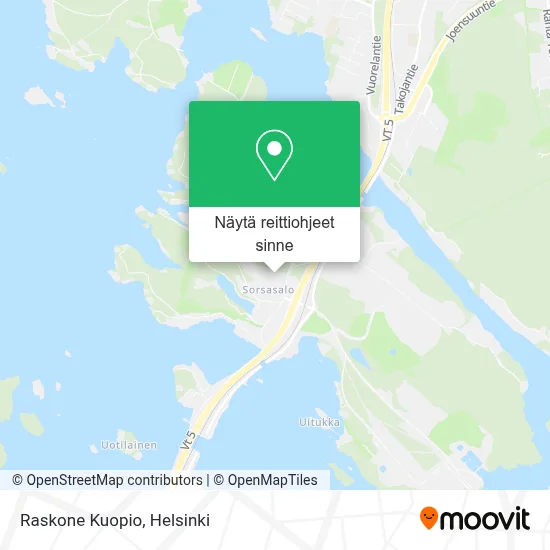 Raskone Kuopio kartta