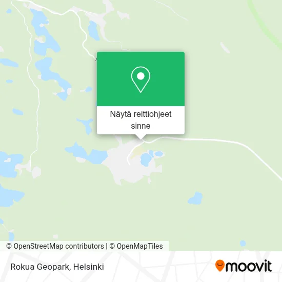 Rokua Geopark kartta