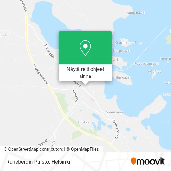 Runebergin Puisto kartta