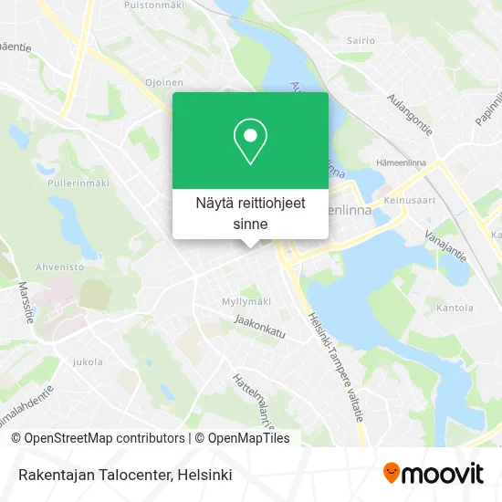 Rakentajan Talocenter kartta