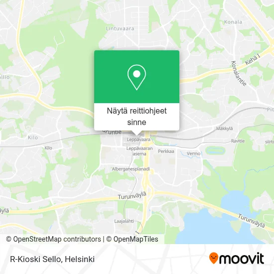 R-Kioski Sello kartta
