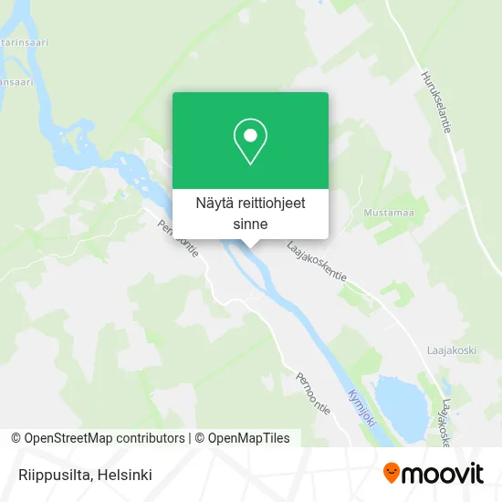 Riippusilta kartta