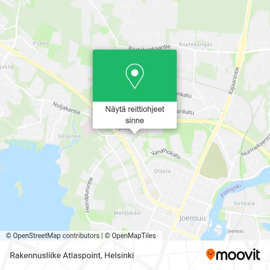 Rakennusliike Atlaspoint kartta