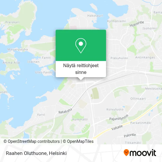 Raahen Oluthuone kartta