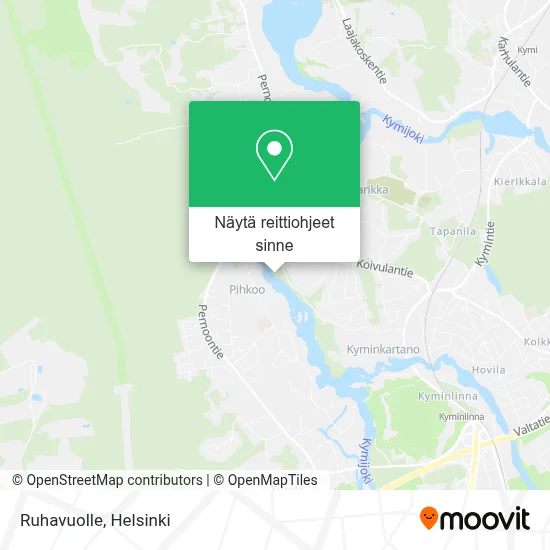 Ruhavuolle kartta