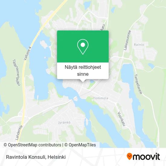 Ravintola Konsuli kartta