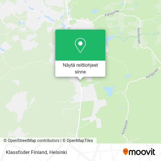 Klassfoder Finland kartta