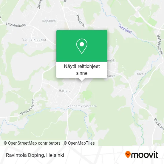 Ravintola Doping kartta