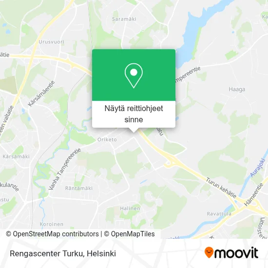 Rengascenter Turku kartta