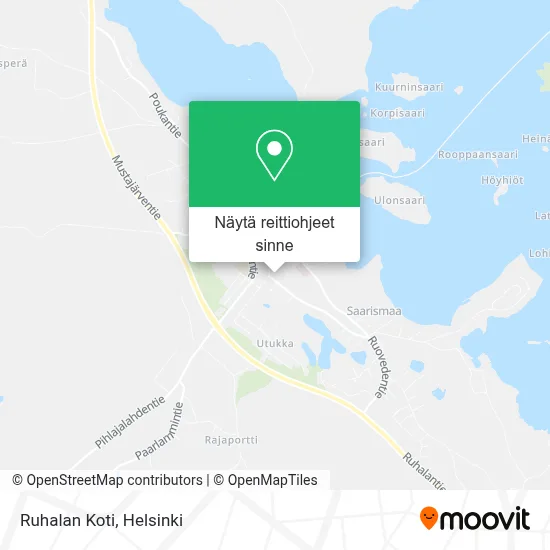 Ruhalan Koti kartta