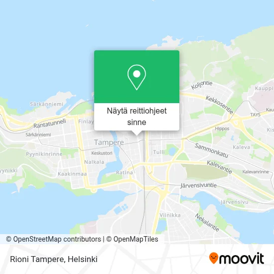 Rioni Tampere kartta